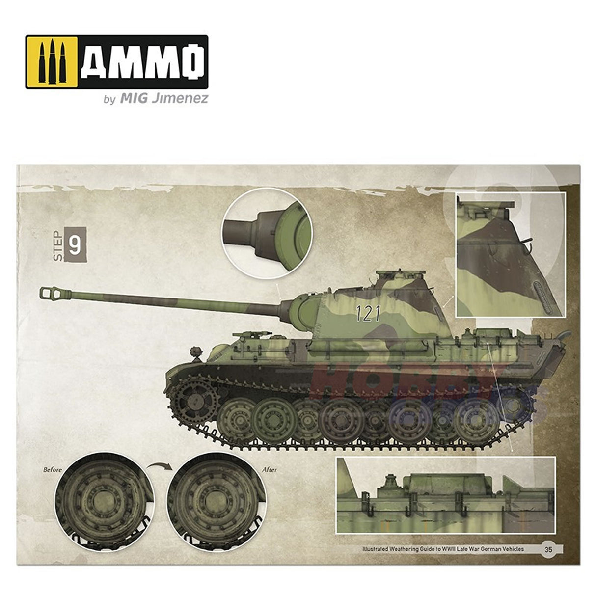 ILLUSTRATED GUIDE WWII LATE GERMAN VEHICLES Book Ammo by Mig Jimenez MIG6015