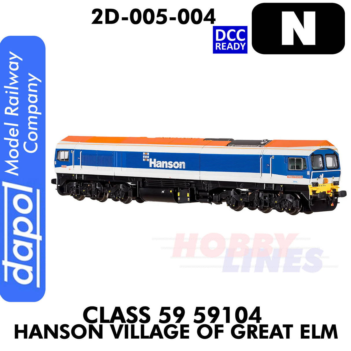 Class 59 59104 Hanson Village of Great Elm - DCC Ready | Dapol | 2D-005-004