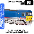 Class 59 59204 National Power Blue - DCC Fitted | Dapol | 2D-005-003D