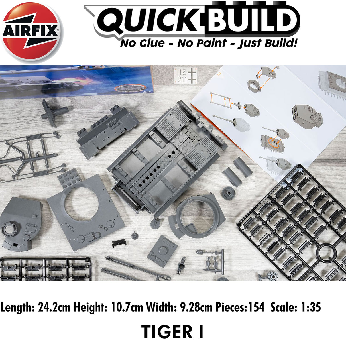 Tiger I Tank - Model Kit | Airfix | J6041