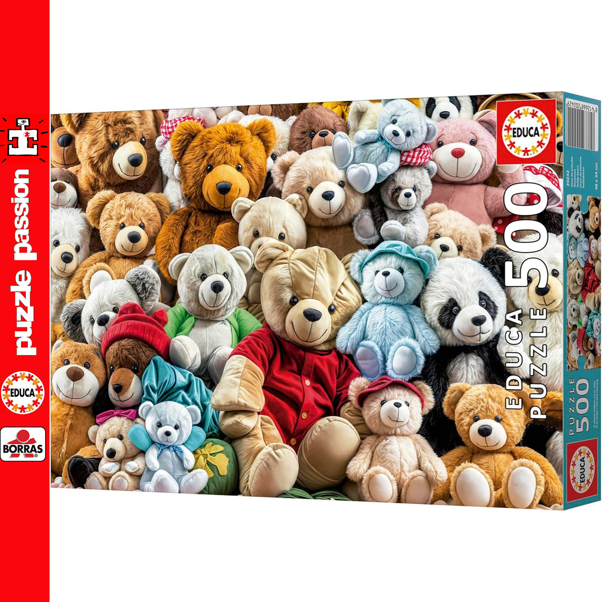 Educa TEDDY BEARS 500pc Super Deluxe Jigsaw Puzzle Toys & Games 20242