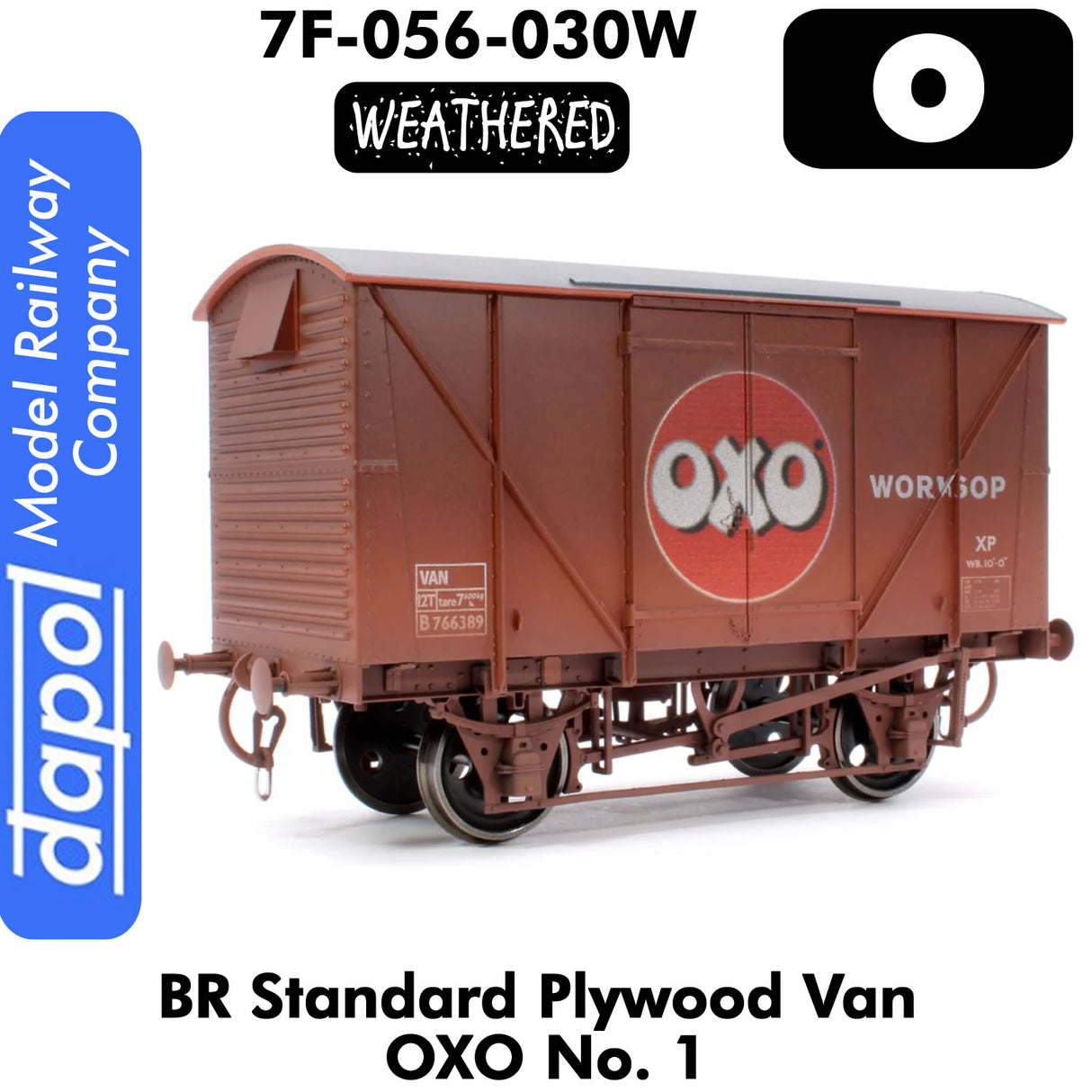 BR Standard Plywood Van - OXO |  Dapol | 7F-056-030W