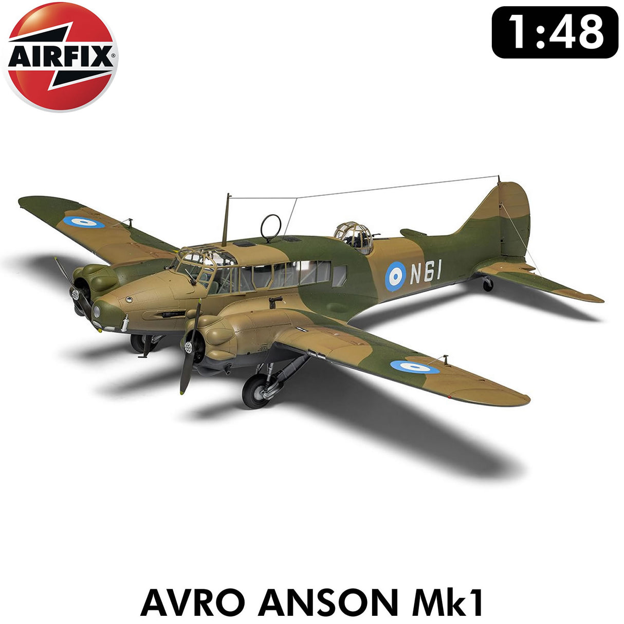 AVRO ANSON MK 1 WWII RAF Light Bomber Trainer - 1:48 Model Kit | Airfix | A09191A