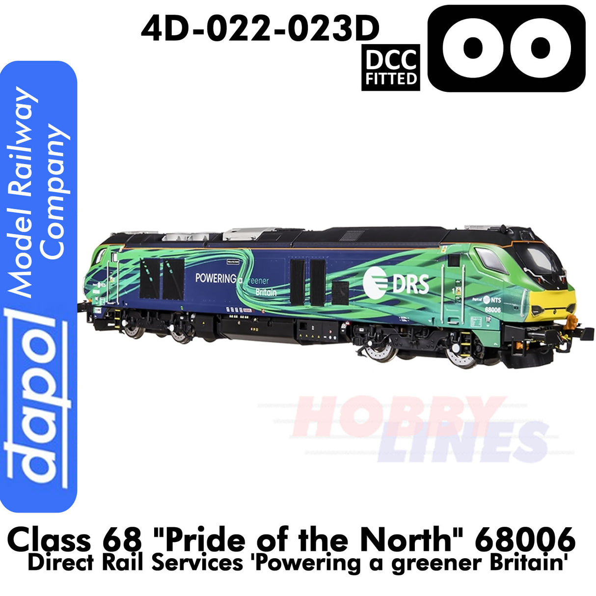 Class 68 - Pride of the North 68006 | Dapol |  4D-022-023D