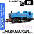 Great Western Railway - 57XX 0-6-0 Pannier 3650 Stephenson Clarke - Blue - DCC Fitted | Dapol | 2S-007-036D
