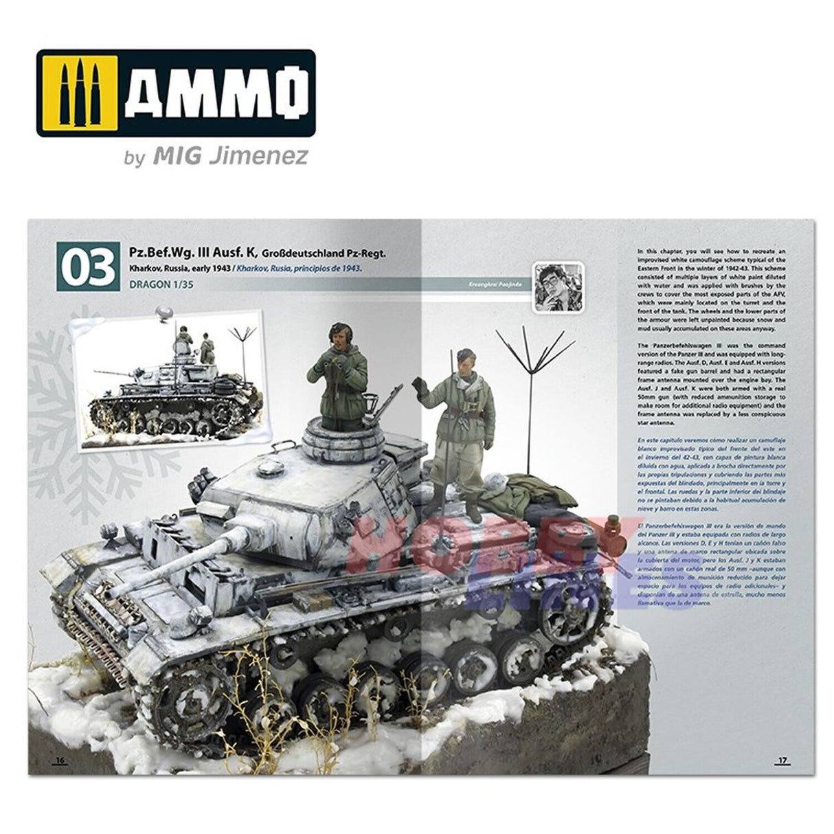 How to Paint WINTER WWII GERMAN TANKS Modelling Book English Ammo Mig MIG6039