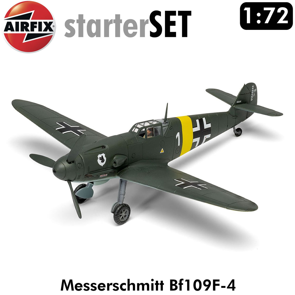 Messerschmitt Bf109F-4 WWII Starter Set | Airfix | A55014