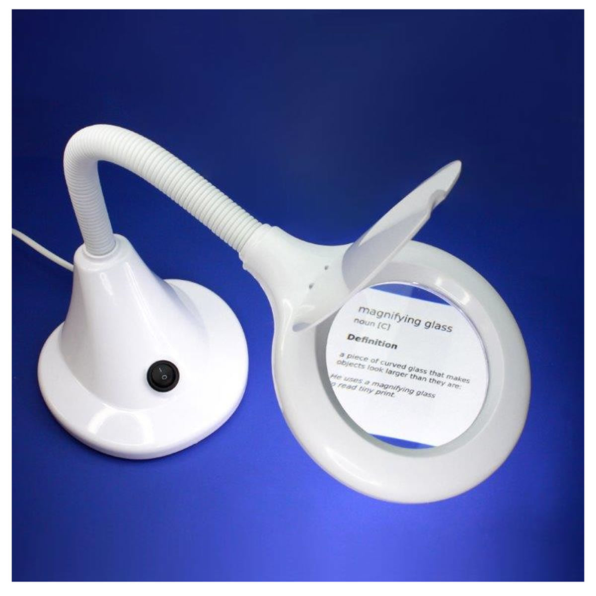 MAGNIFIER LAMP Compact Flexible Shadow Free Desk Lens Cap LightCraft LC8082