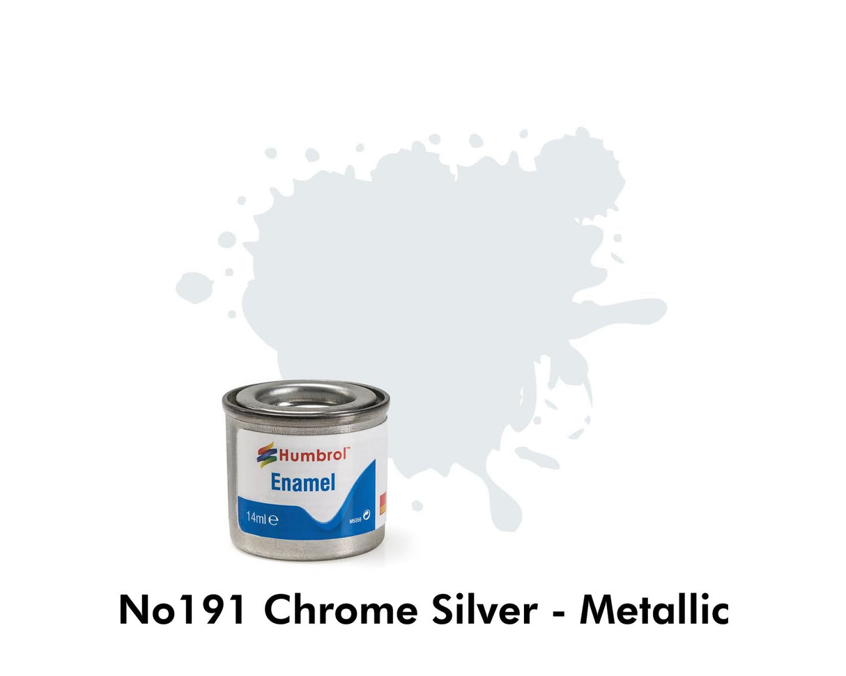 Enamel Tinlets No 191 Chrome Silver Metallic