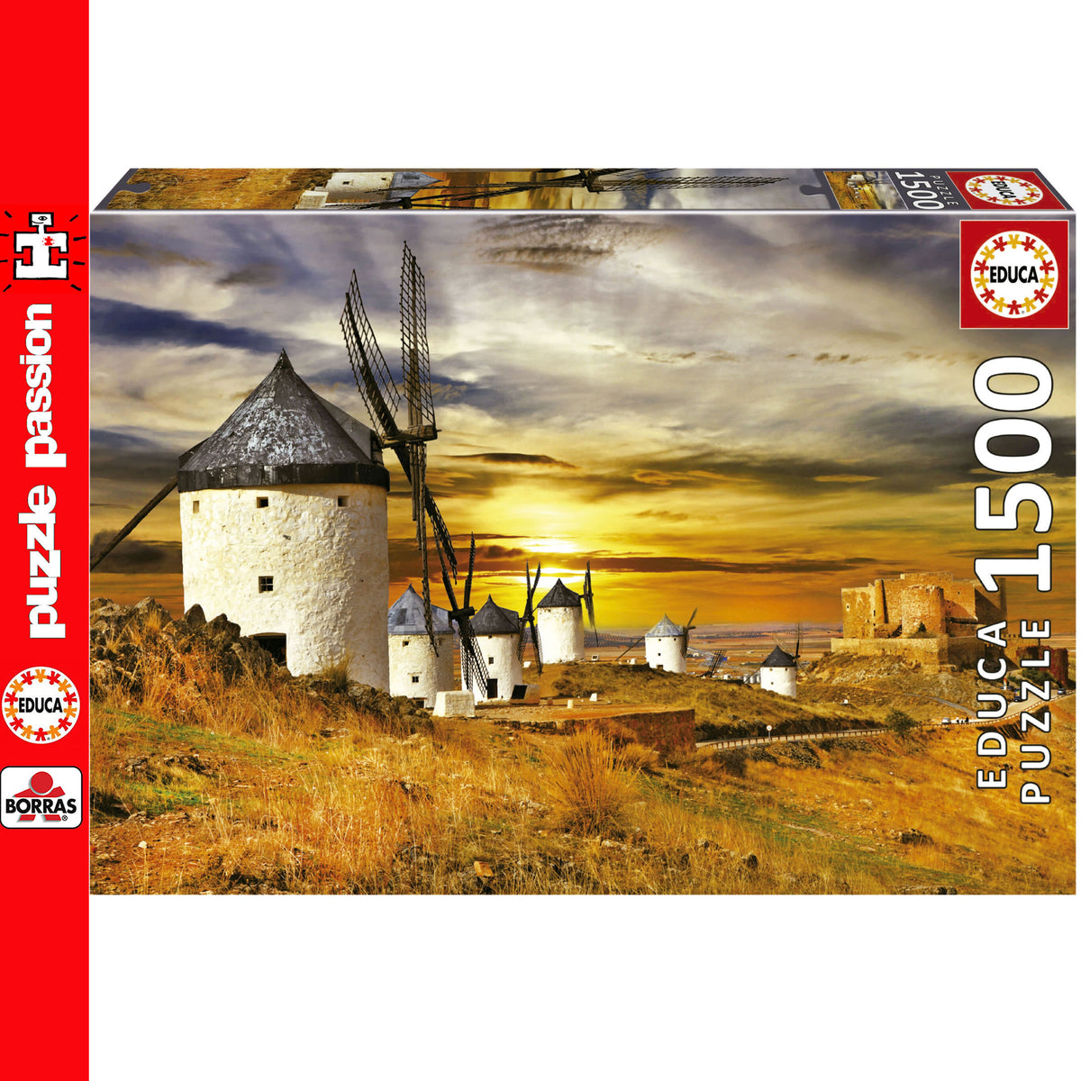 Wind Mills Consuegra 1500 Piece Jigsaw Puzzle | Educa | 19618