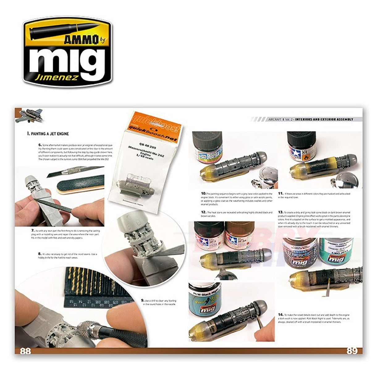 ENCYCLOPEDIA OF AIRCRAFT Volume 2 - Interiors and Assembly Book | Ammo by Mig Jimenez