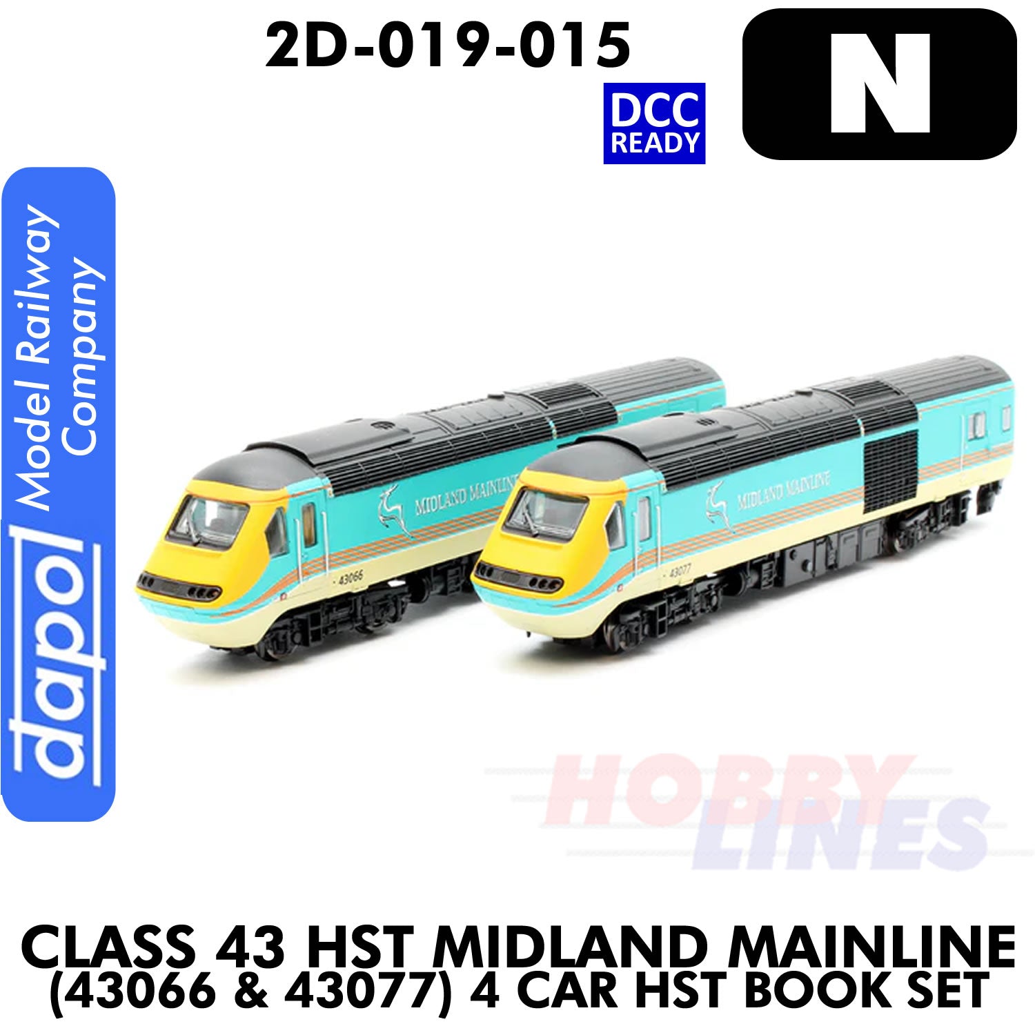 Class 43 HST Midland Mainline 43066 & 43077  | Dapol | 2D-019-015