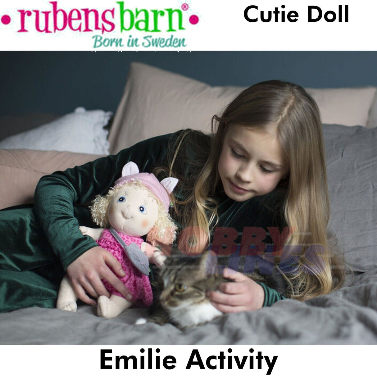 Emelie Activity Cutie Doll | Rubens Barn | 30-1520-00
