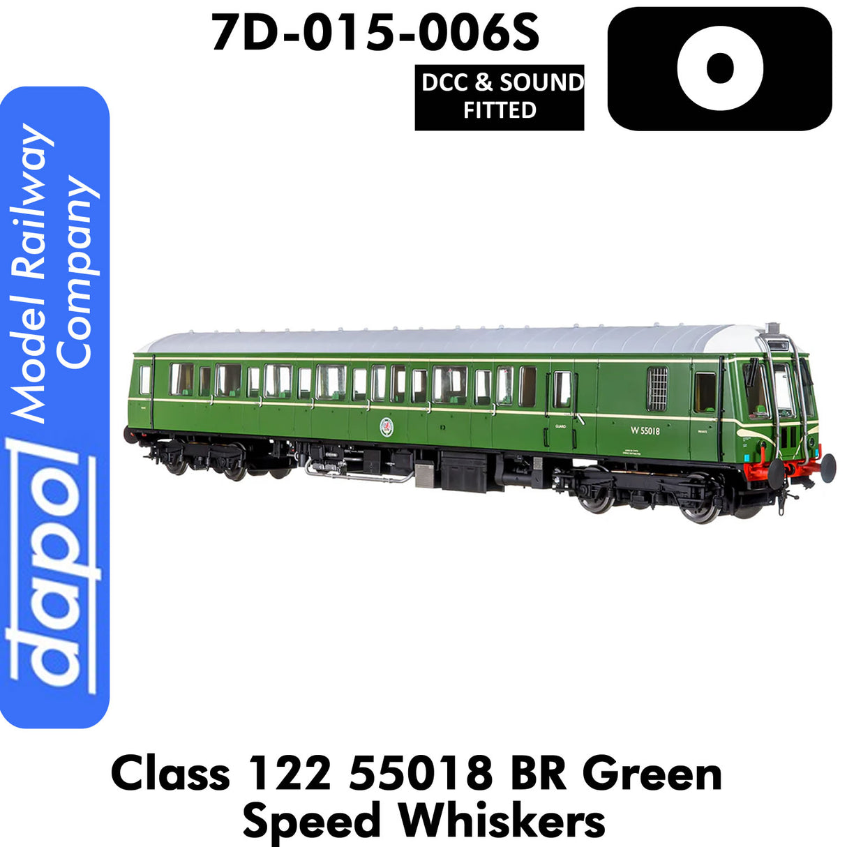 Class 122 55018 BR - Green Speed Whiskers |  Dapol | 7D-015-006S
