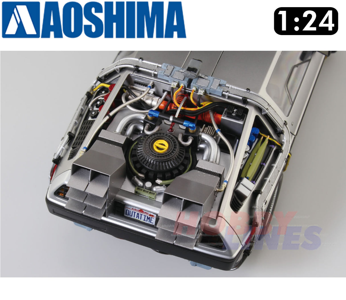 DeLorean BACK TO THE FUTURE Time Machine Pt1 DMC 1:24 kit AOSHIMA 06436