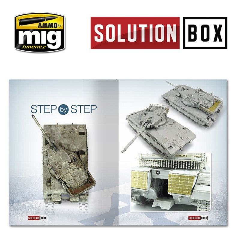Solution Book 03 - How to Paint IDF Vehicles (English, Castellano, Français, Deutsch) | Ammo by Mig Jimenez | MIG6501