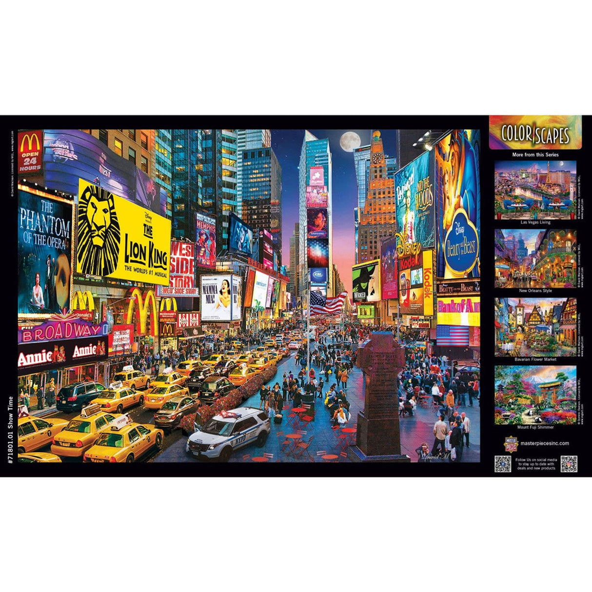 Colorscapes SHOW TIME 1000pc Masterpieces Puzzle