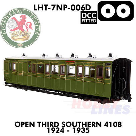 Open Third Southern 4108 1924-1935 - DCC - 1.435 OO | Lionheart Trains | LHT-7NP-006D