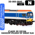 Class 59 59104 Hanson Village of Great Elm - DCC & Sound | Dapol | 2D-005-004S