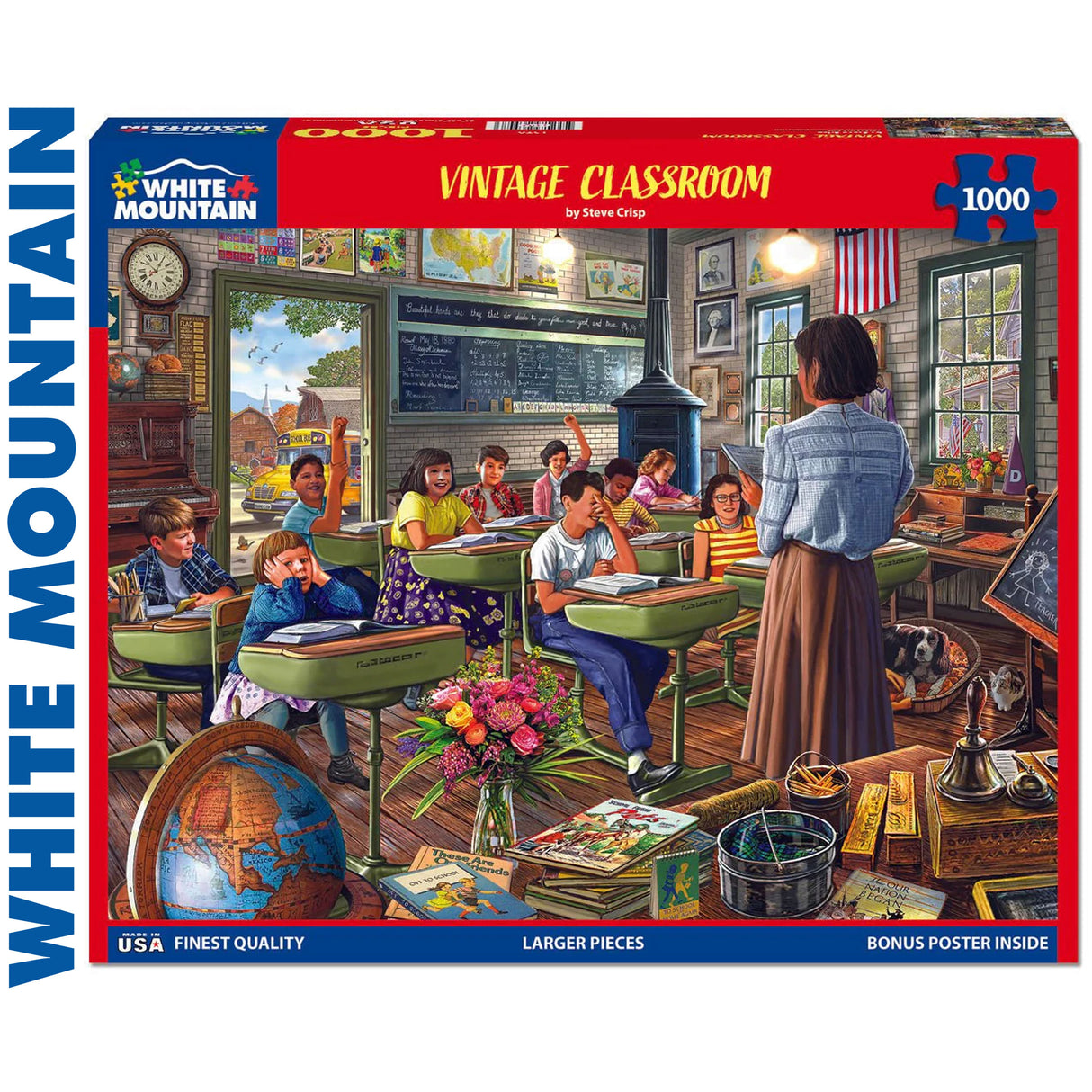 Vintage Classroom - 1000pc Puzzle | White Mountain | 1978pz