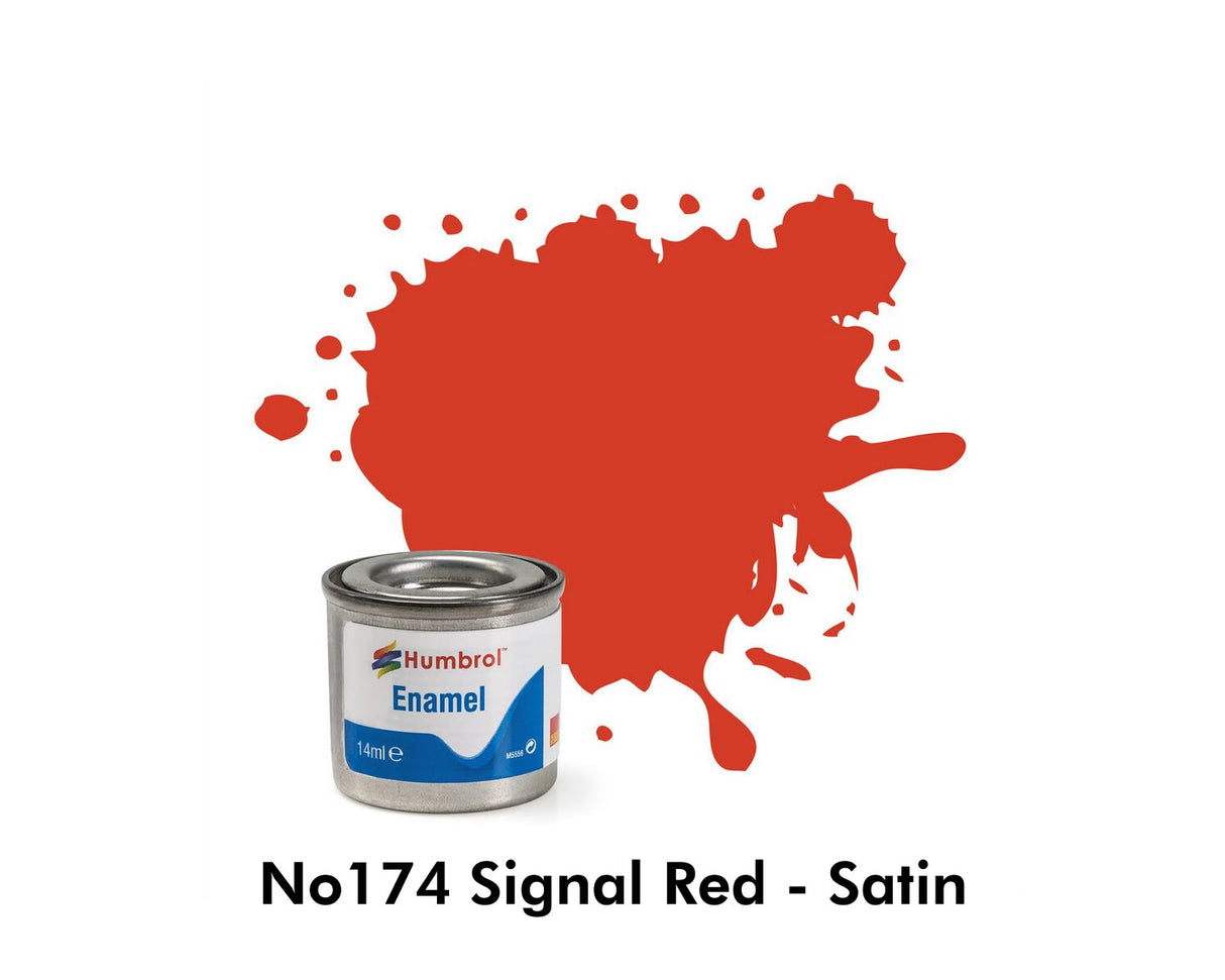 Enamel Tinlets No 174 Signal Red Satin
