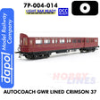 Autocoach GWR Lined Crimson 37 Coach- DCC & Lightbar Ready | Dapol | 7P-004-007