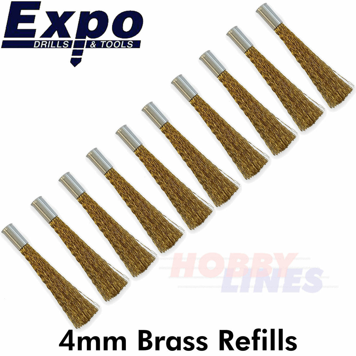 SCRATCH BRUSH Glass Fibre 4mm High Grade & Refill option Top Grade Twist Advance