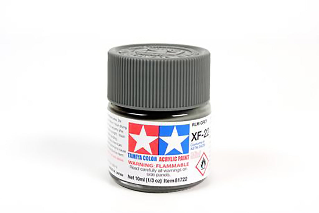 Tamiya Acrylic Mini Paint Xf-22 Rlm Grey