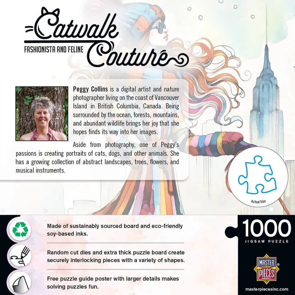 Fashionista and Feline - 1000pc Puzzle | Masterpieces | 72522
