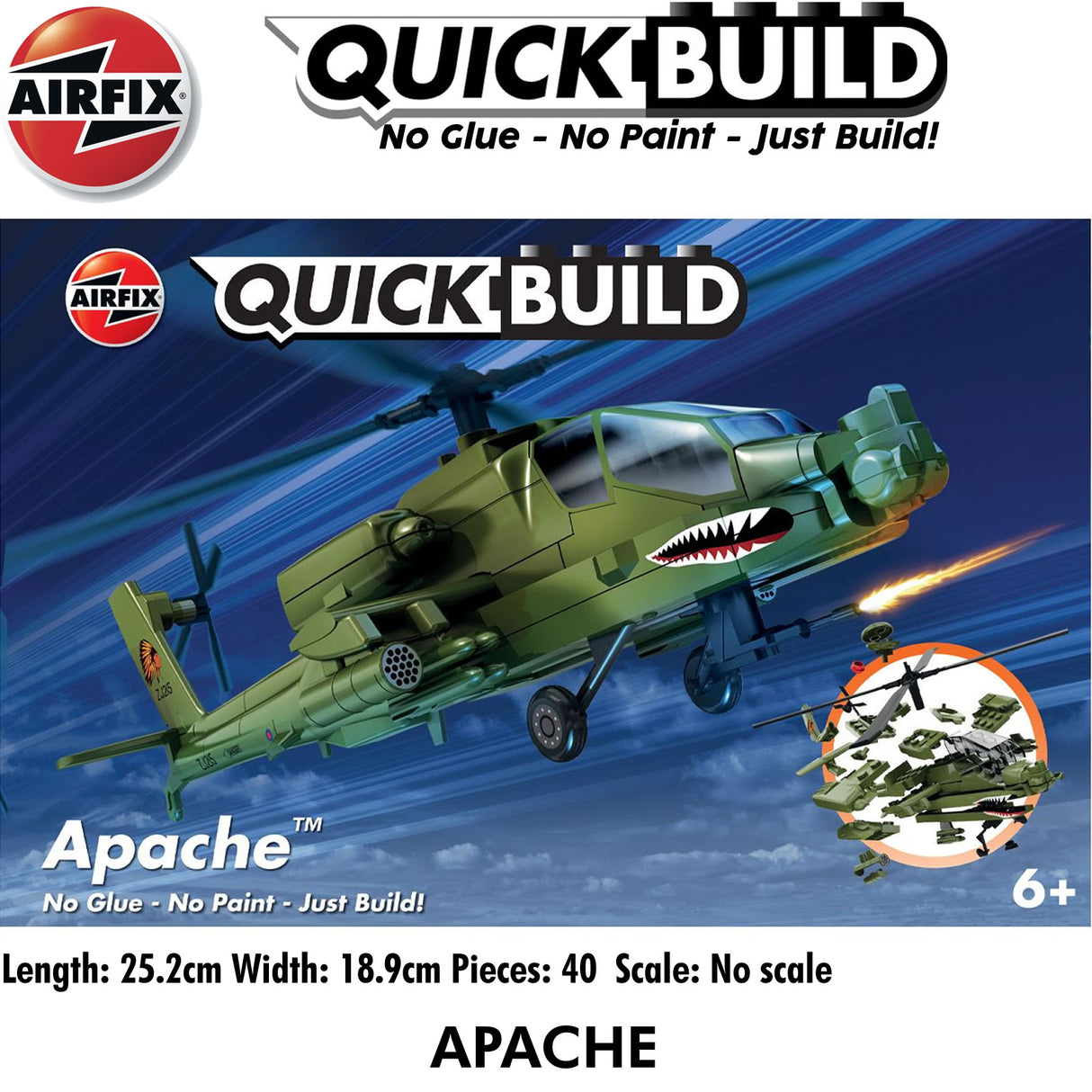 Apache Helicopter - Model Kit | Airfix | J6004