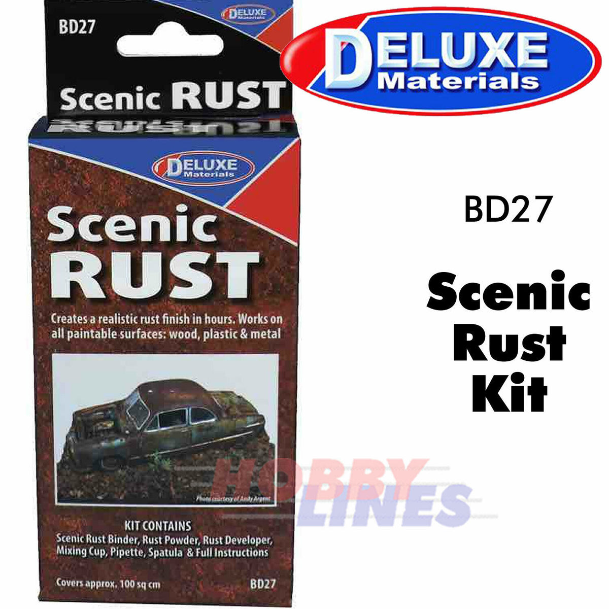 SCENIC RUST KIT 100g 3 part finish on wood plastic metal BD27 Deluxe Materials