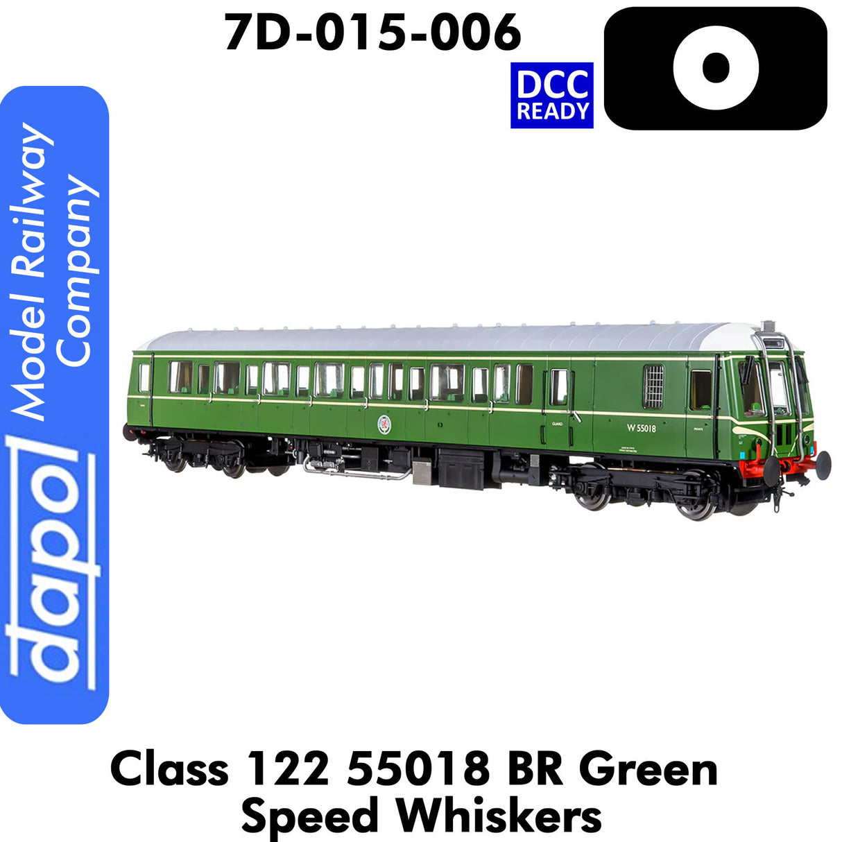 Class 122 55018 BR - Green Speed Whiskers | Dapol | 7D-015-006