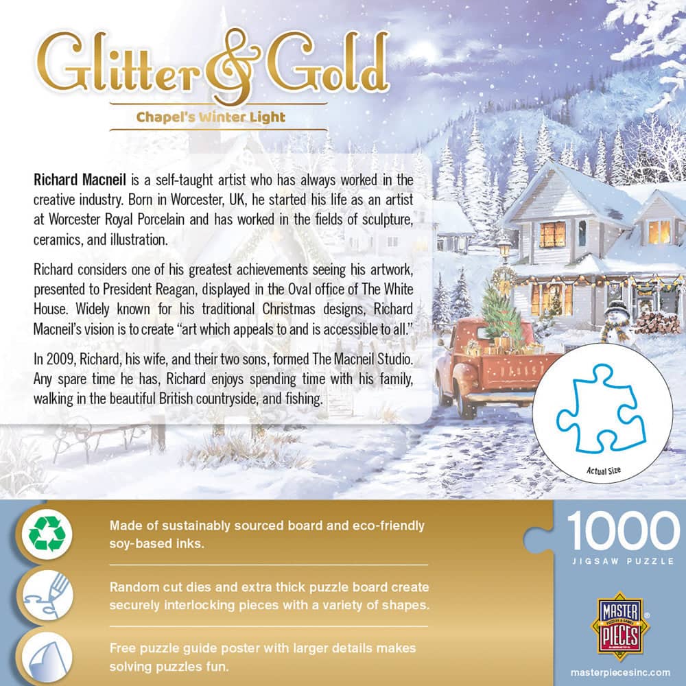 Chapel's Winter Light - 1000pc Puzzle | MasterPieces | MSP-72578