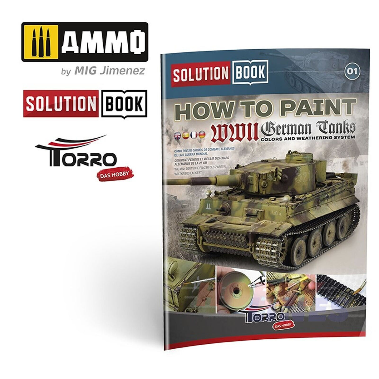 WWII GERMAN TANKS Colours & Weathering System Solution Box 2414300000 Ammo Mig