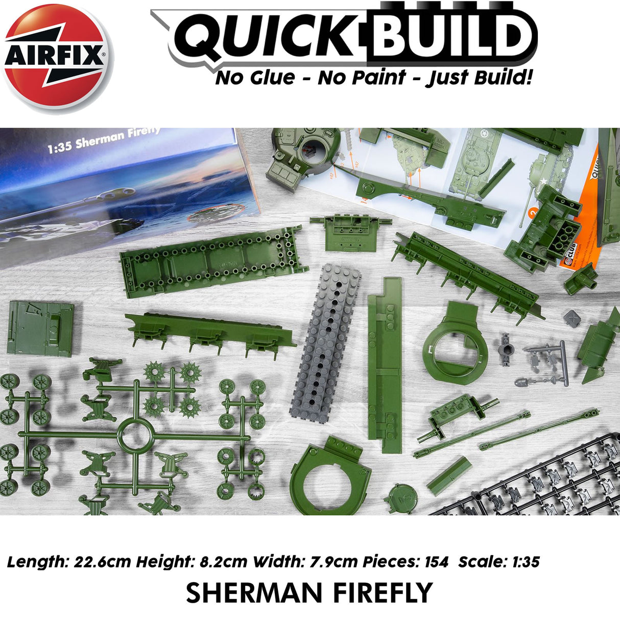 Sherman Firefly Tank - Model Kit | Airfix | J6042