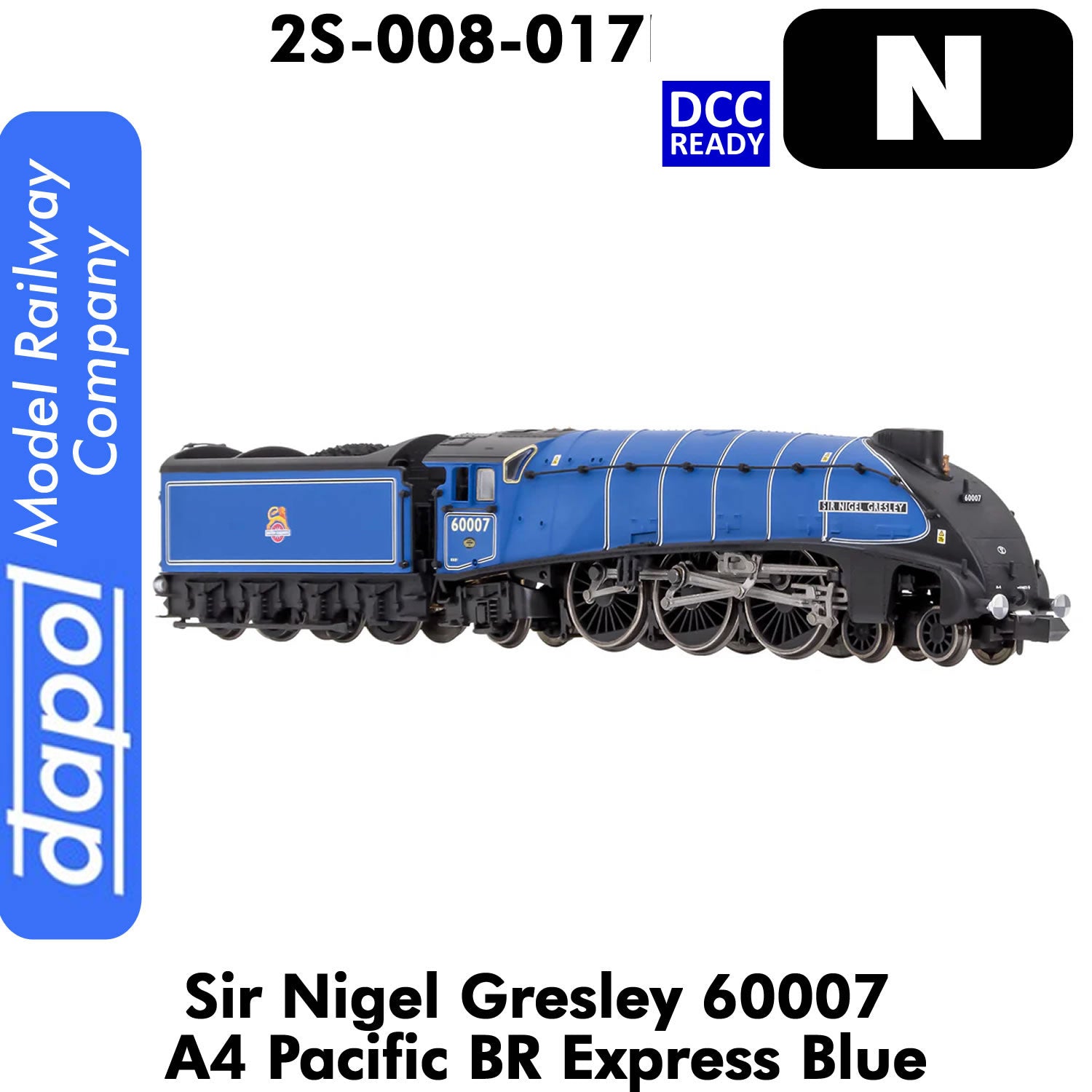 A4 Pacific Sir Nigel Gresley 60007 BR Express DCC Ready | Dapol | 2S-008-017