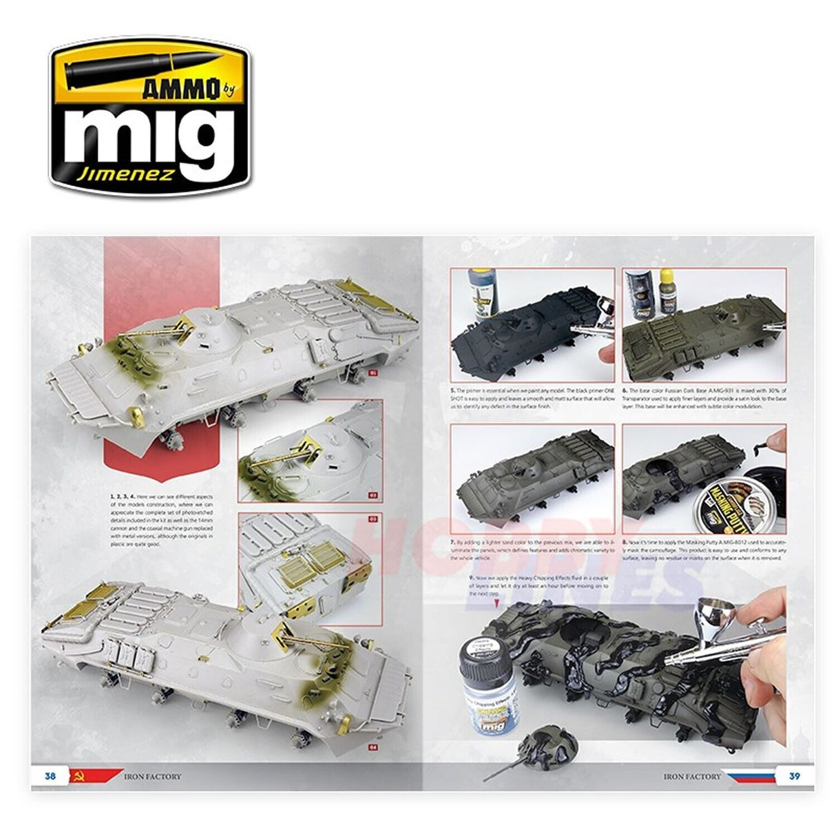 Weathering Special IRON FACTORY Book USSR Russia Ammo by Mig Jimenez MIG6104