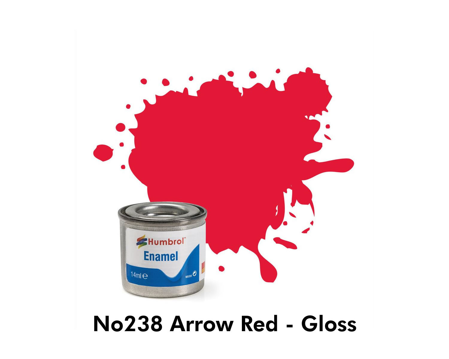 Enamel Tinlets No 238 Arrow Red Gloss