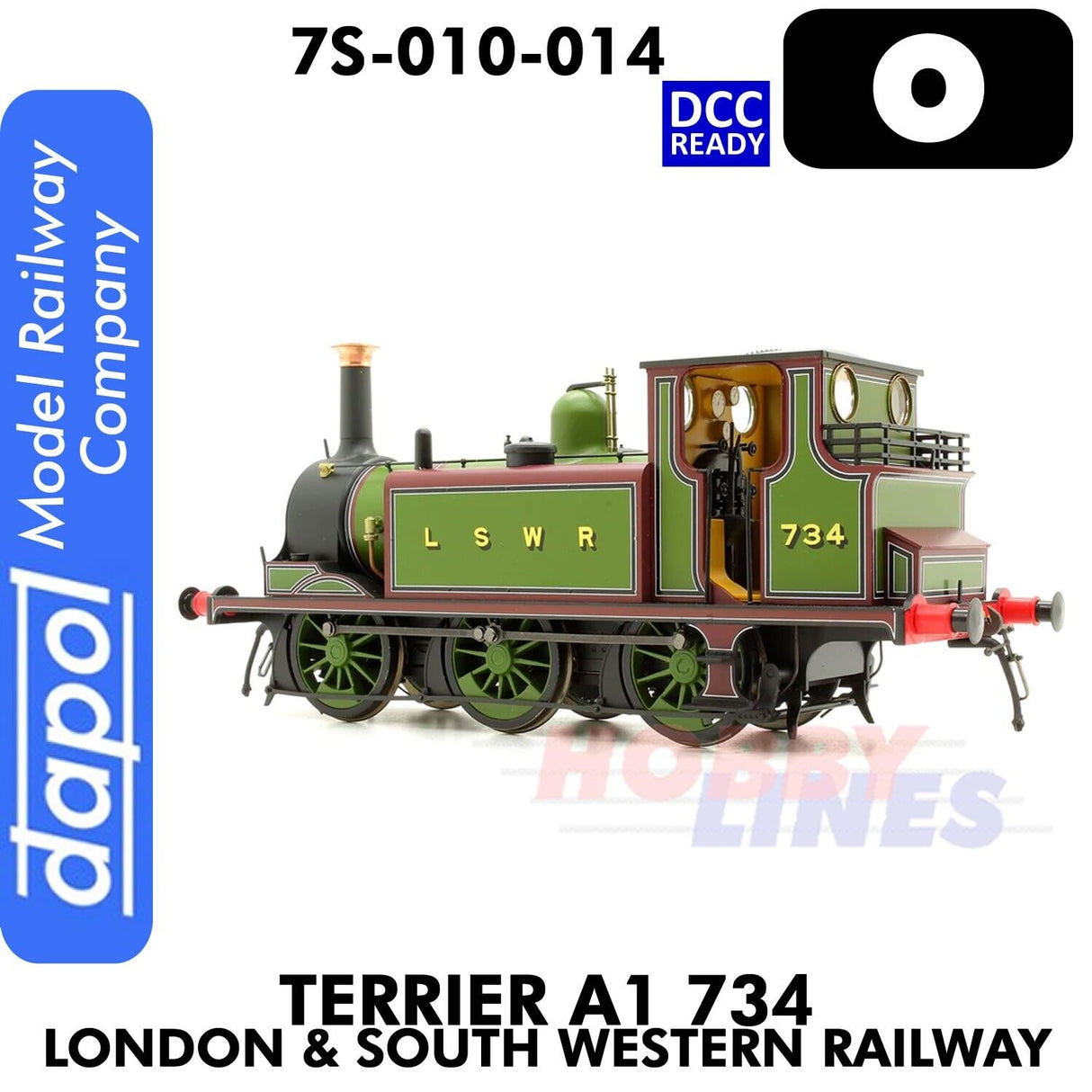 Terrier A1 734 London & South Western Railway - DCC Ready | Dapol | 7S-010-014