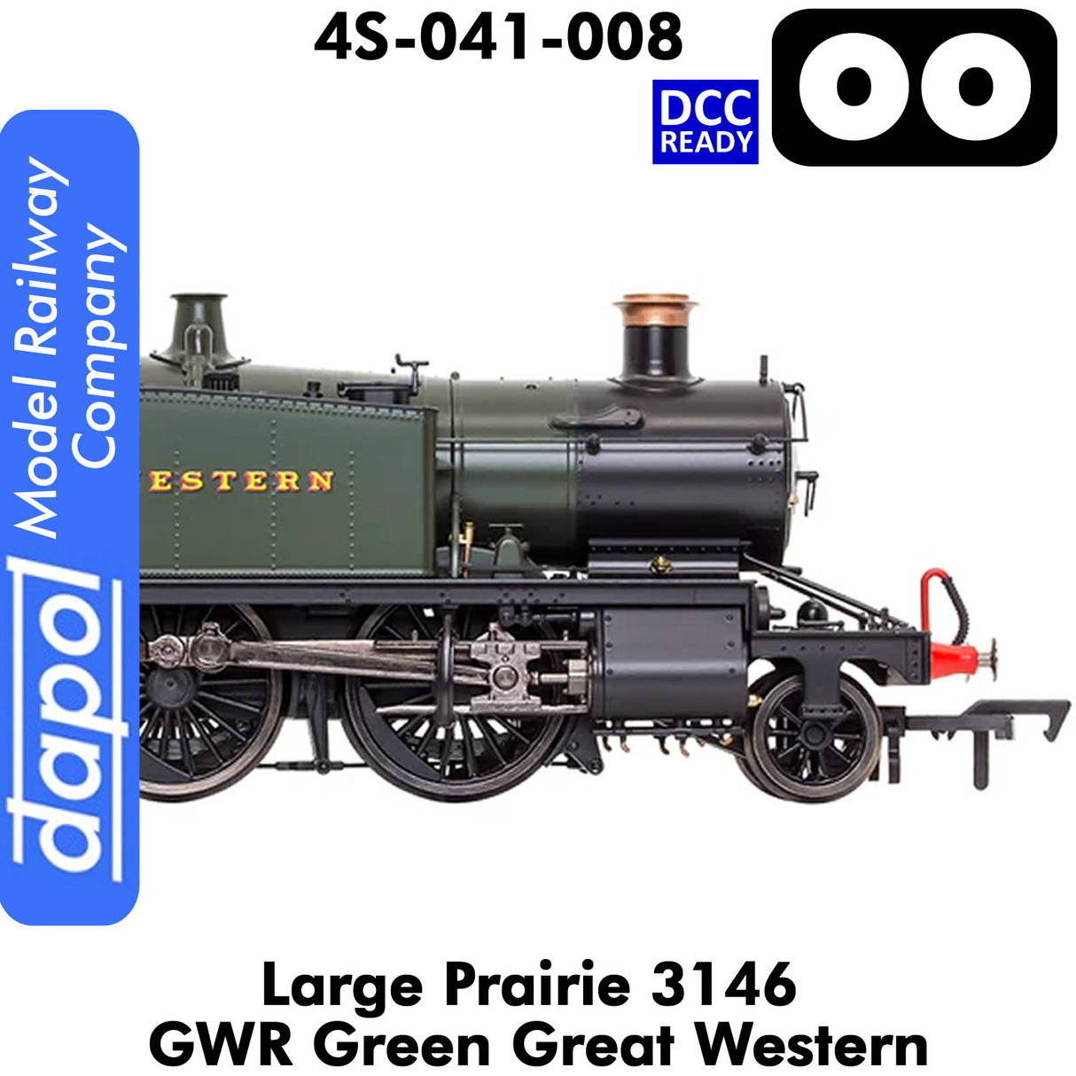 LARGE PRAIRIE 3146 GWR DCC Ready Steam Locomotive | Dapol |  4S-041-008