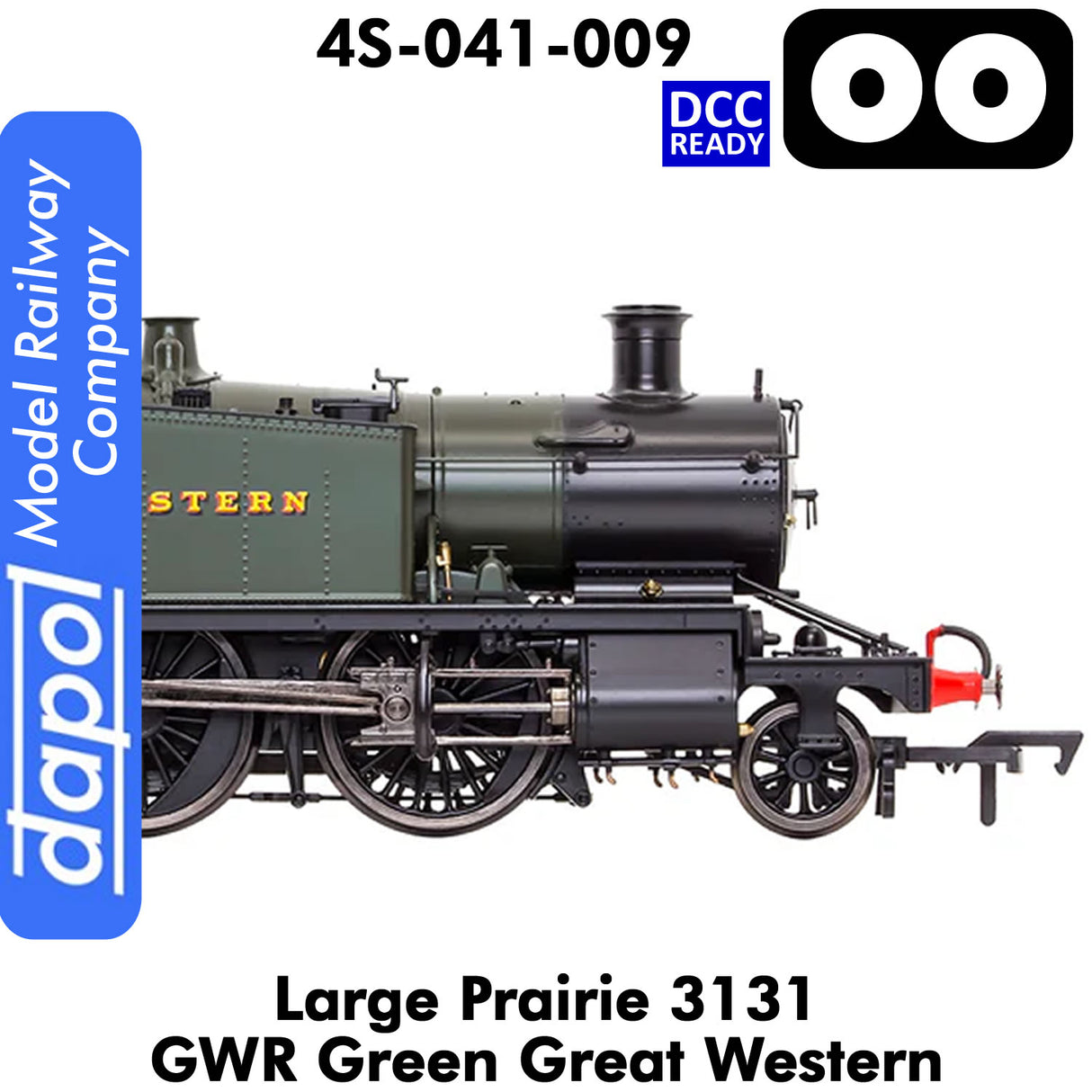 LARGE PRAIRIE 3131 GWR DCC Ready Steam Locomotive | Dapol | 4S-041-009