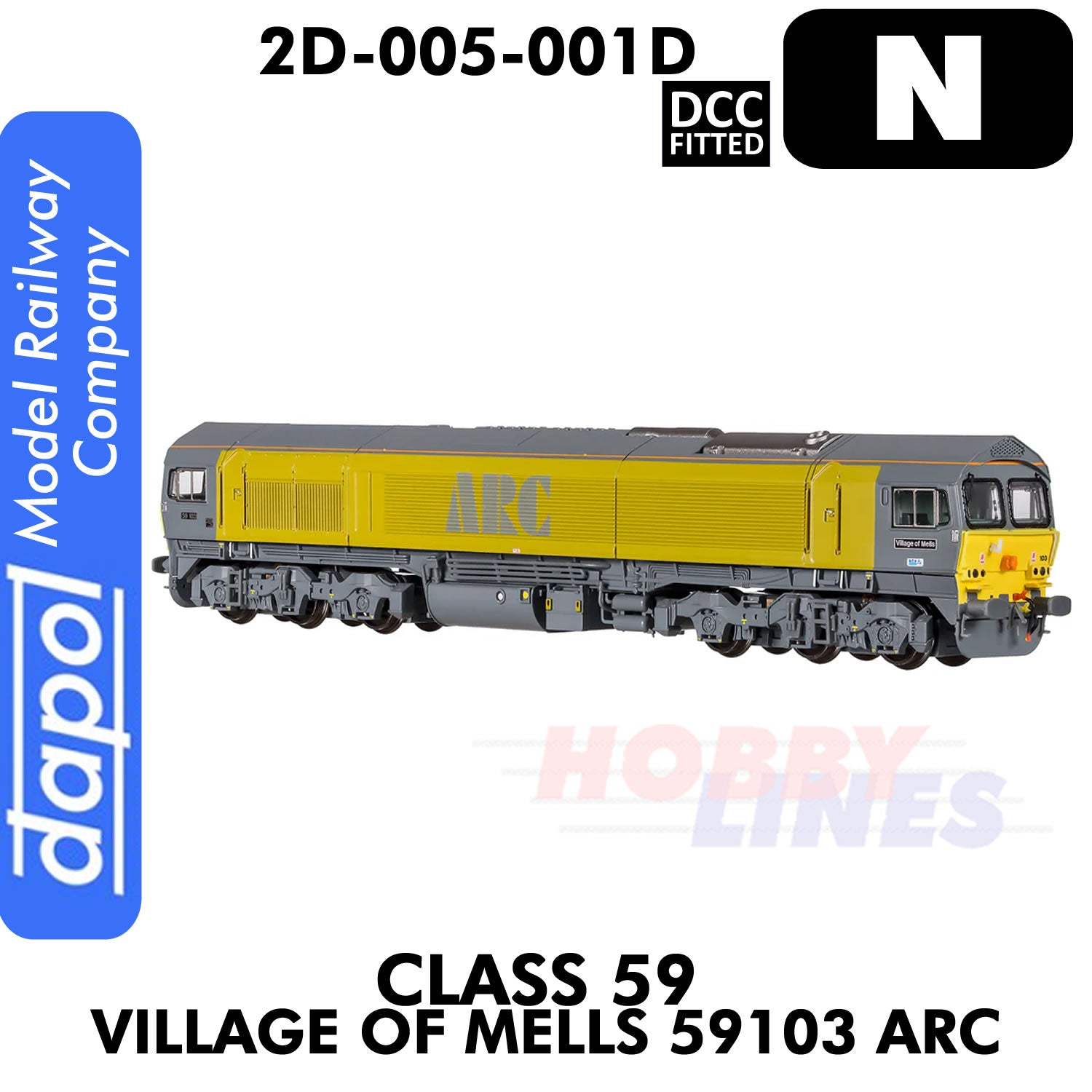 Class 59 Village Of Mells 59103 ARC - DCC Fitted | Dapol | 2D-005-001D
