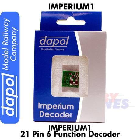 IMPERIUM1 - 21 Pin  6 Function DECODER Imperium 1 Dapol Model Railway