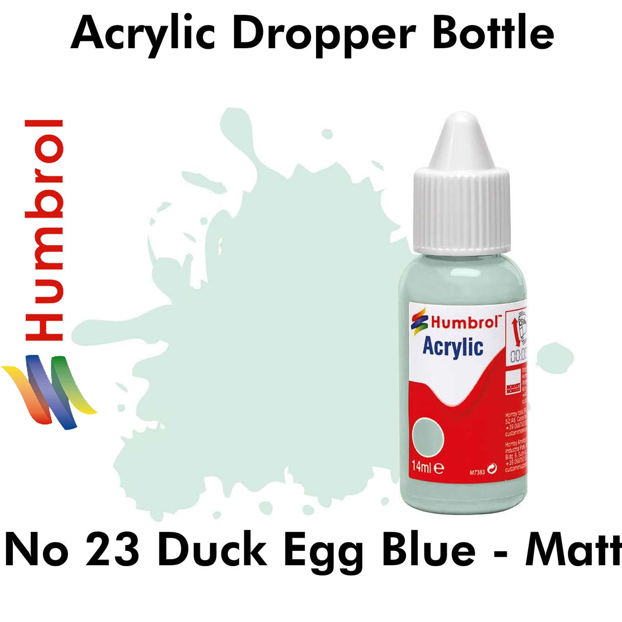 Acrylic Dropper - No 23 Duck Egg Blue - Matt | Humbrol | DB0023