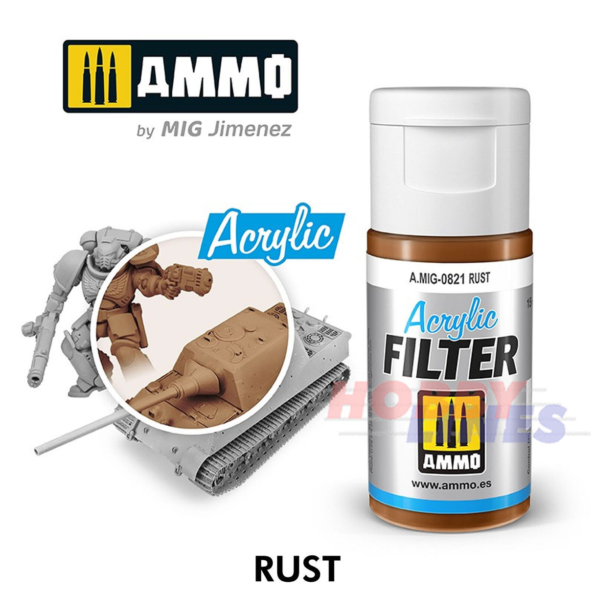 Ammo ACRYLIC FILTER 15ml Full Range of 30 Filter Colours Mig Jimenez