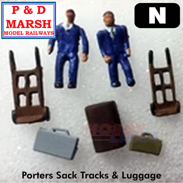 Porters Sacktrucks Luggage Figures | P&D Marsh | X86