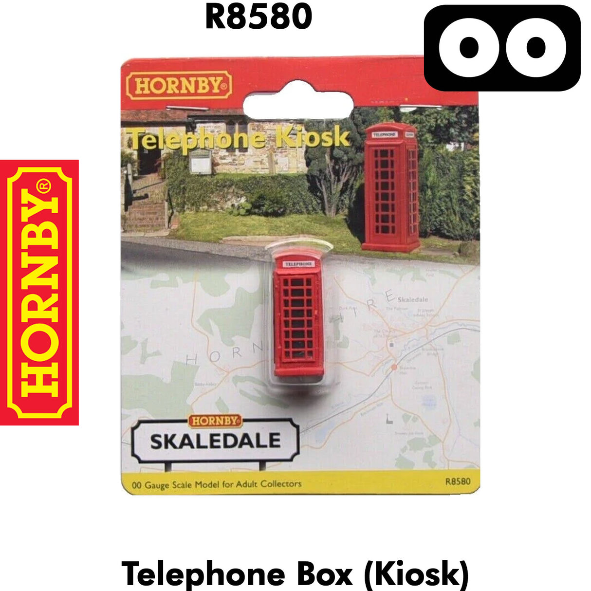 OO Gauge Red Telephone Box Kiosk | 1:76 Scale | Hornby | R8580
