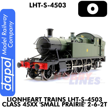 Class 45xx Small Prairie 2-6-2T 4557 - GWR Green with Shirtbutton Crest - DCC Ready | Lionheart Trains | LHT-D-4503