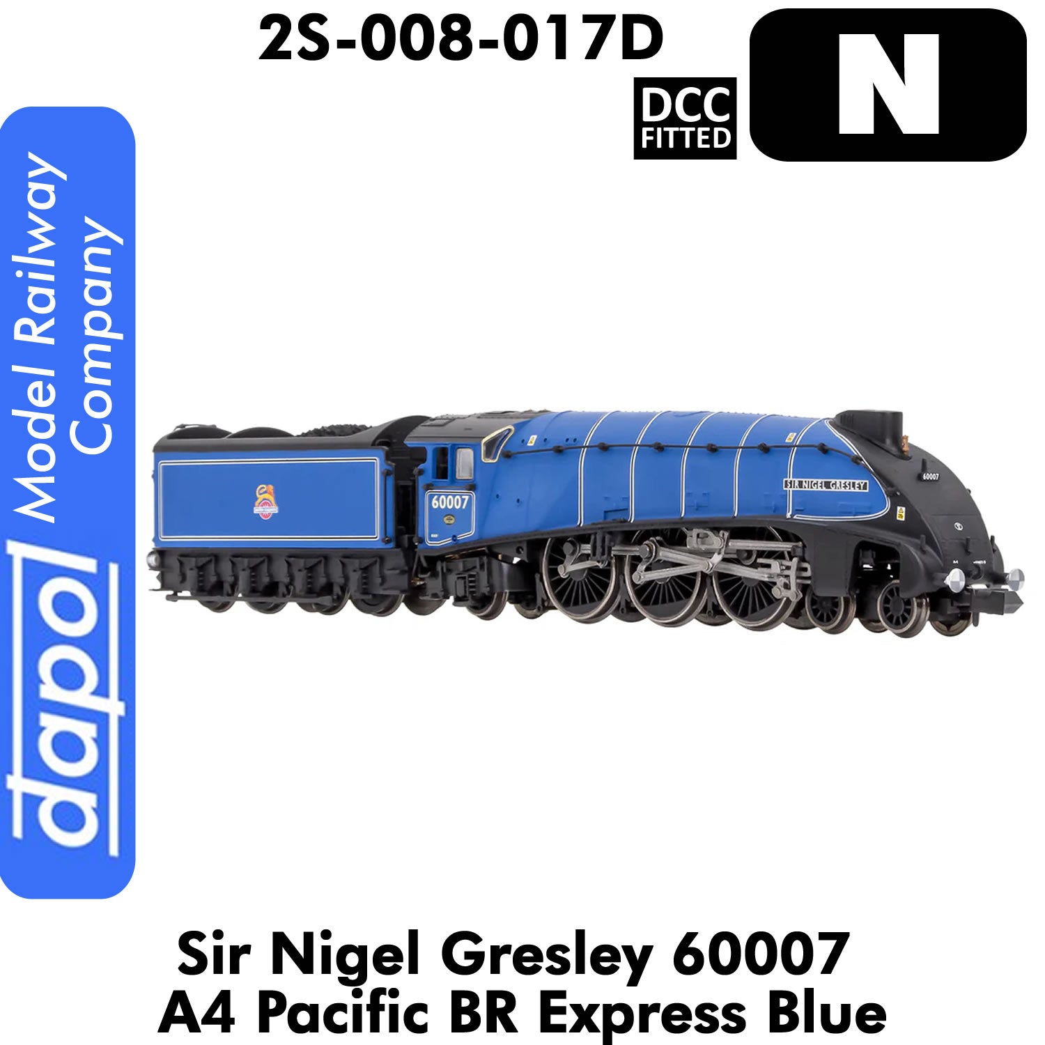 A4 Pacific Sir Nigel Gresley 60007 BR Express Blue | Dapol | 2S-008-017D