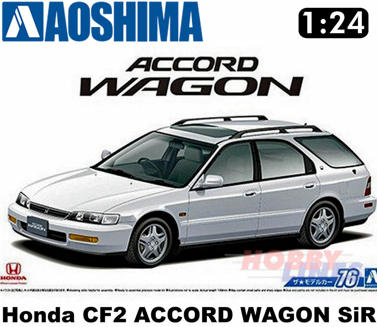 Honda CF2 ACCORD WAGON SiR '96 1:24 scale model kit AOSHIMA 05573
